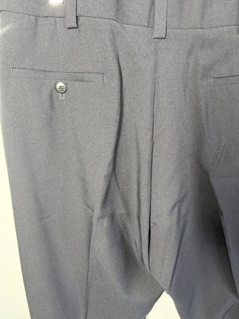 Haggar Mens‎ Dress Pants 38x34 Black Straight Leg Career Office